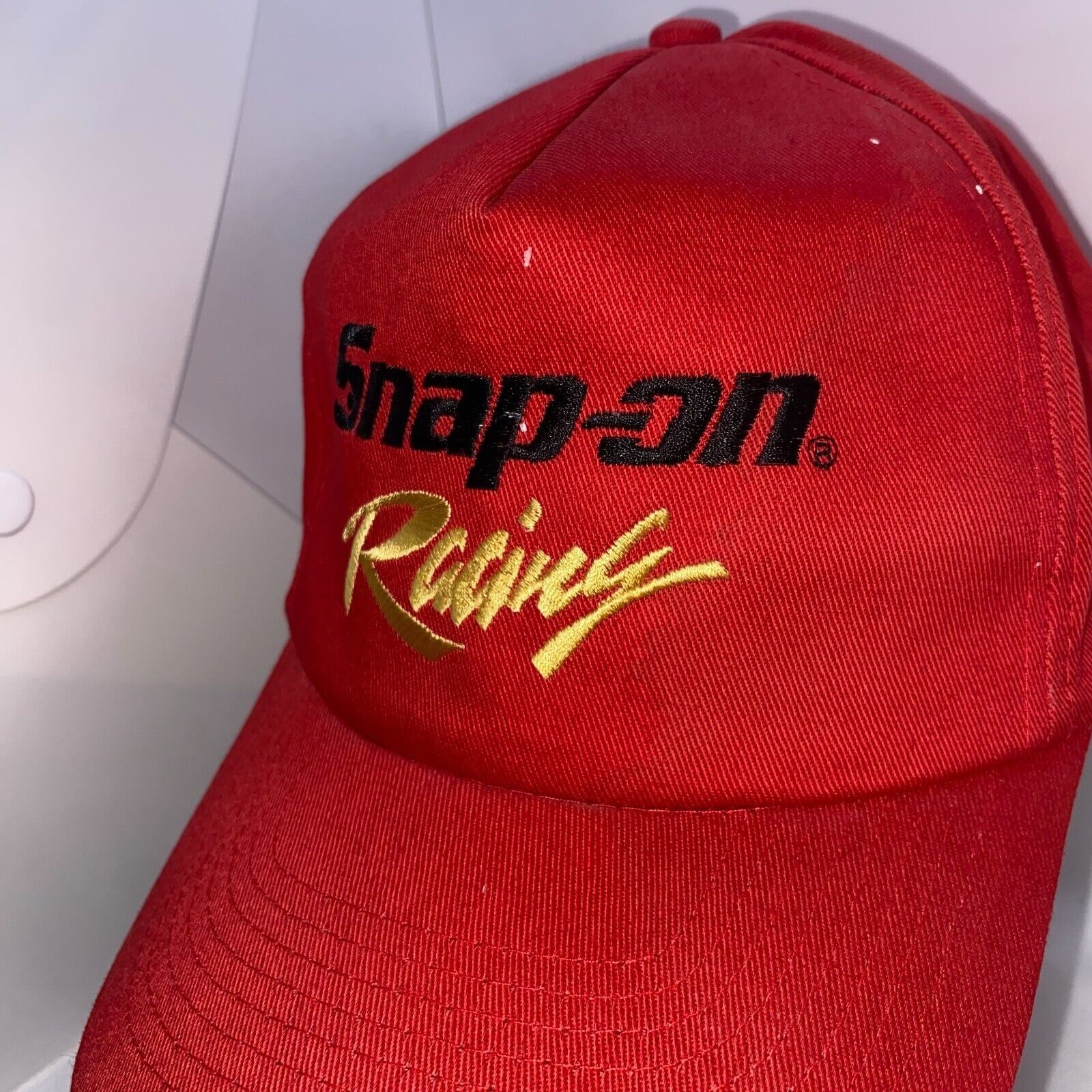 Vintage Vintage Snap-On Racing Snapback Hat Red Cap Size ONE SIZE - 2 Thumbnail