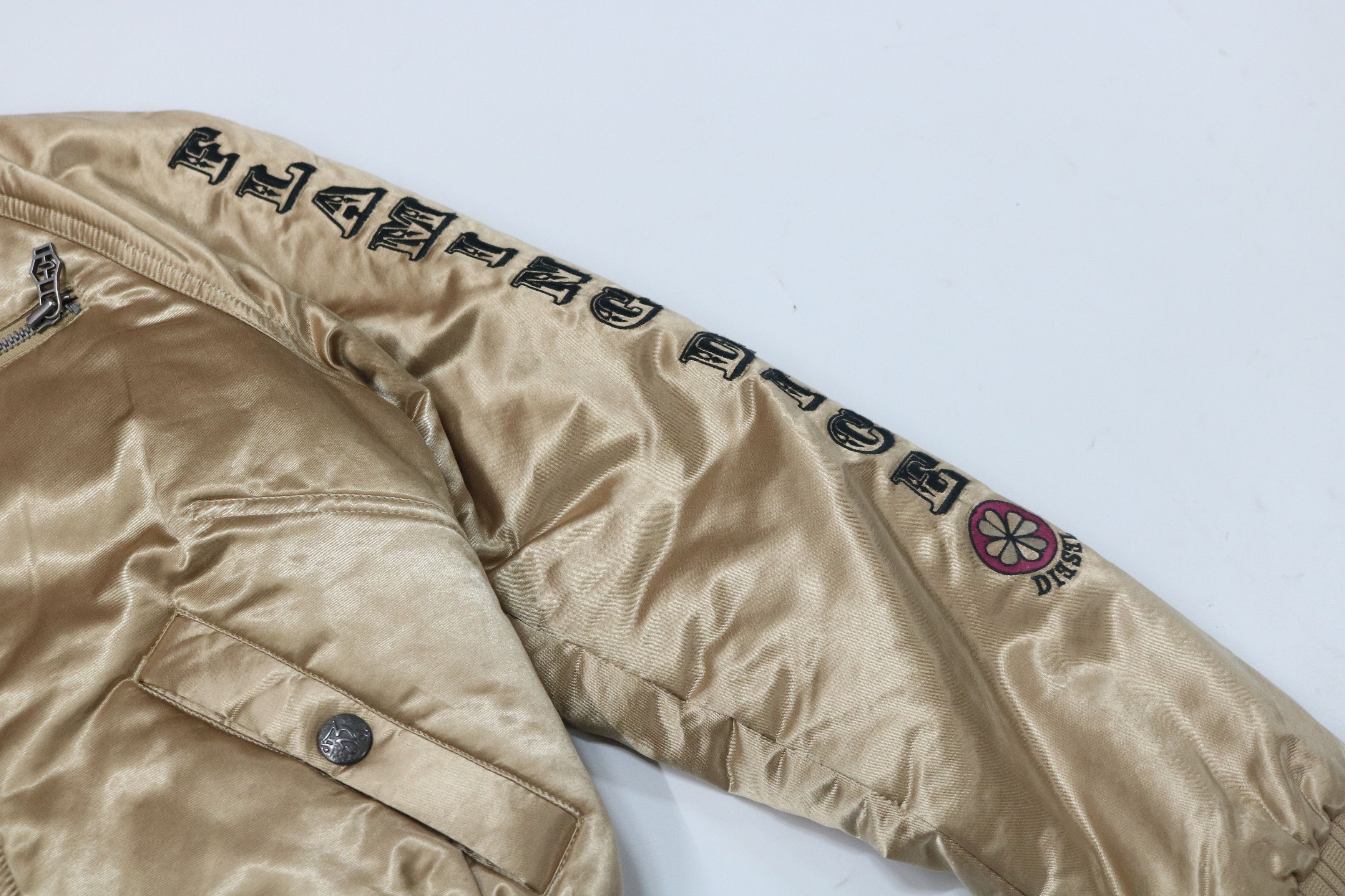 Diesel DIESEL Joker Embroidered Cropped Zip-Up Jacket Size S / US 4 / IT 40 - 8 Thumbnail