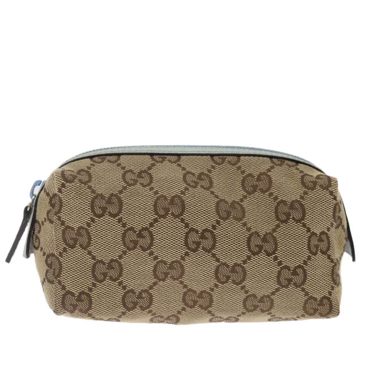Gucci Cosmetic Pouch Beige Canvas Clutch Bag (Pre-Owned) Size ONE SIZE - 1 Thumbnail