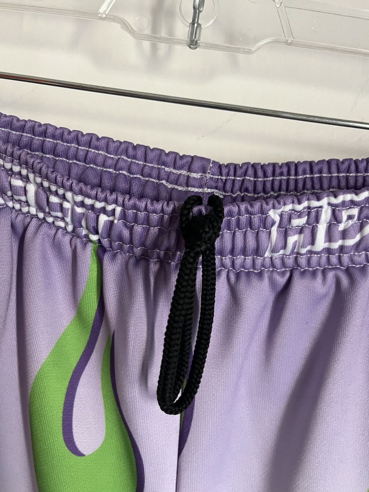 Gnarcotic Gnarcotic Racing Purple Green Flame Shorts Large Size US 34 / EU 50 - 3 Thumbnail