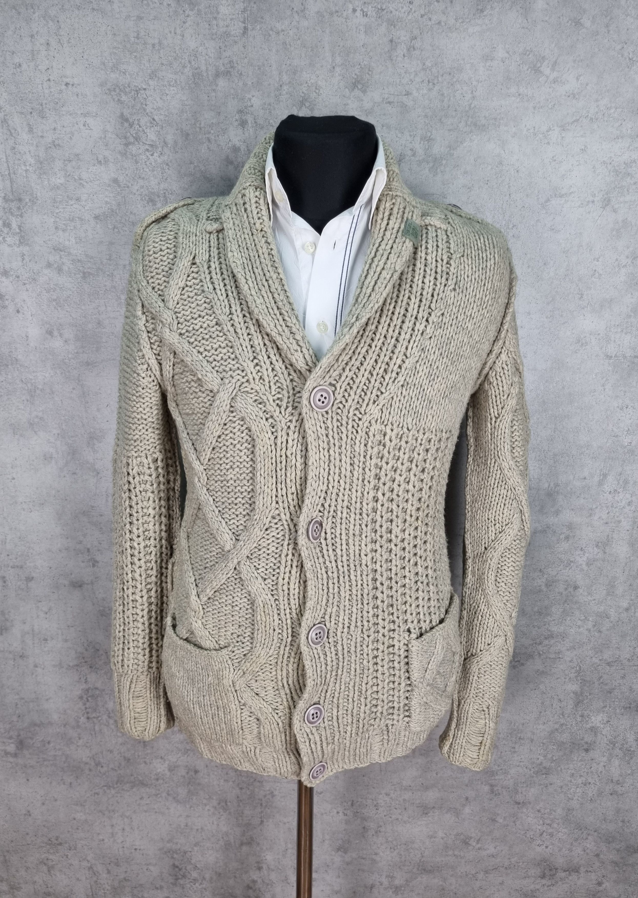 Diesel × Vintage Diesel Gorgeous Heavy Knitted Cardigan Size US S / EU 44-46 / 1 - 6 Thumbnail