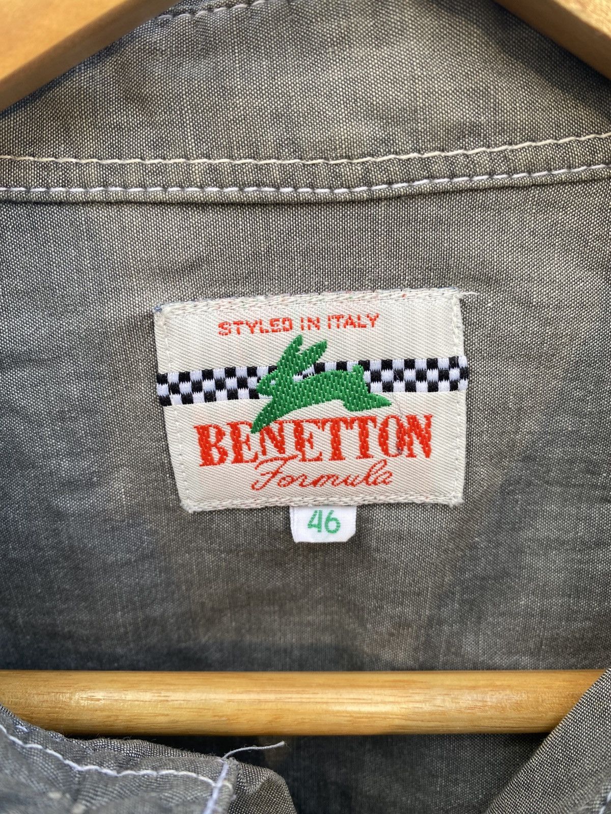 Benetton Vintage Benetton Formula 1 long sleeve workshirt Size US L / EU 52-54 / 3 - 6 Thumbnail