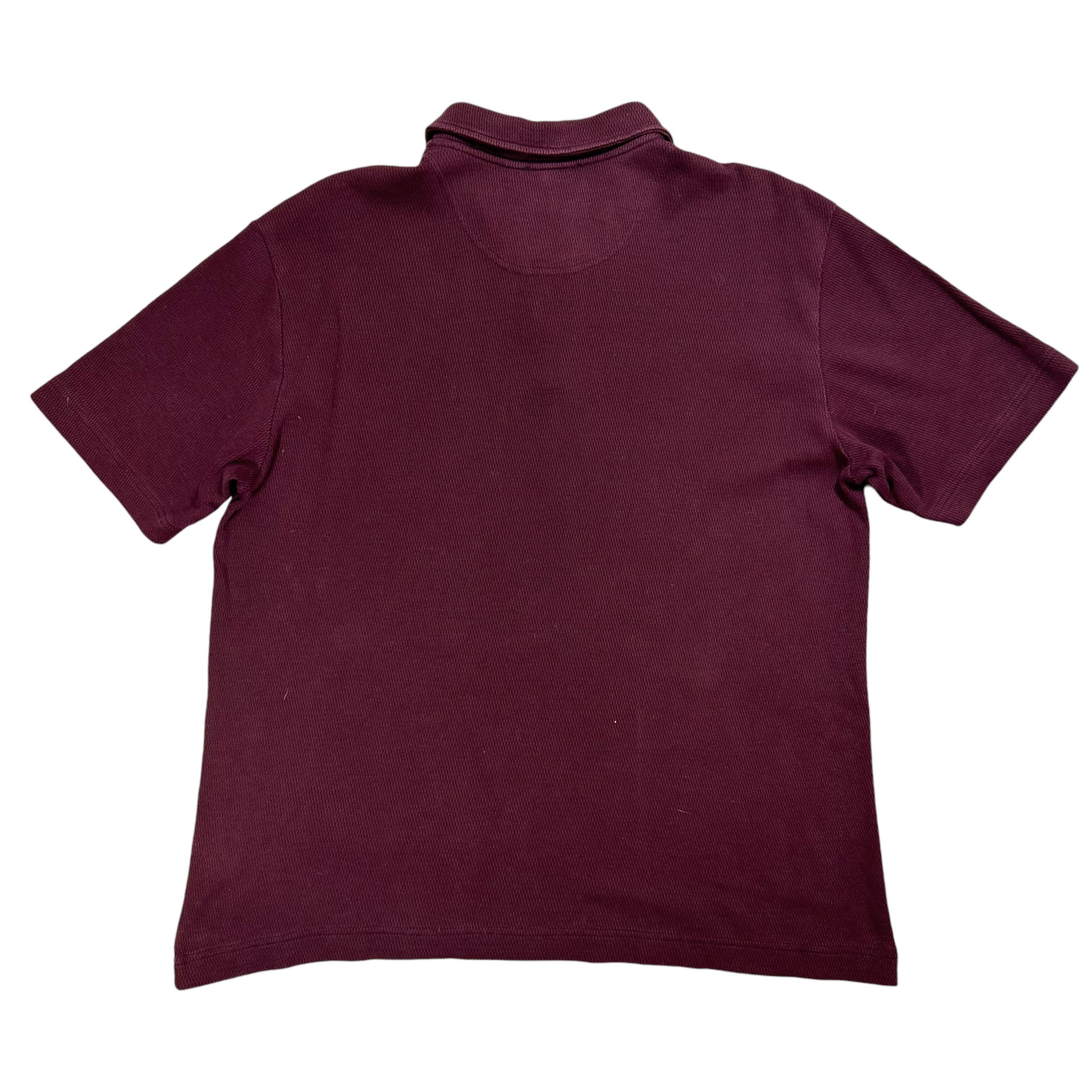 Norse Projects Norse Projects Textured Ruben Burgundy Red Polo Shirt XL Size US XL / EU 56 / 4 - 2 Thumbnail