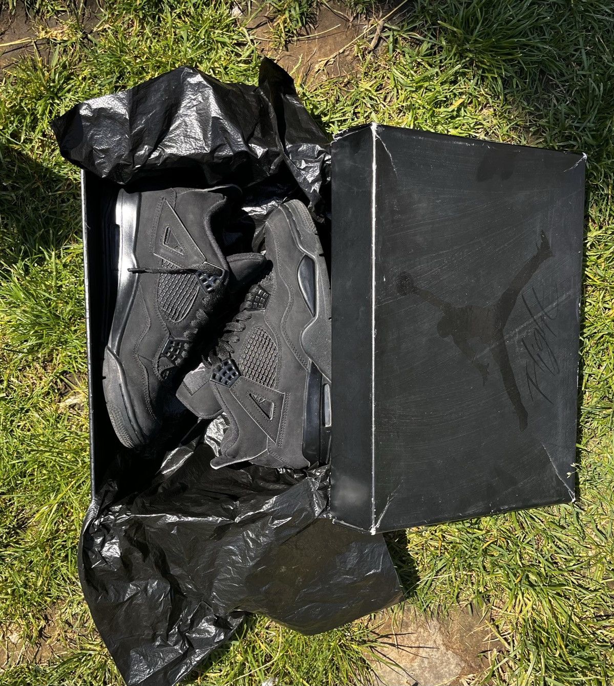 Jordan Brand × Nike Jordan 4 rétro Black Cat (2020) Size US 7.5 / EU 40-41 - 10 Thumbnail