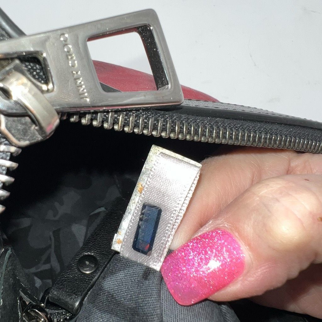 Jimmy Choo Jimmy Choo Laptop Holder/Clutch/Wristlet Black and Red Leath Size ONE SIZE - 13 Thumbnail