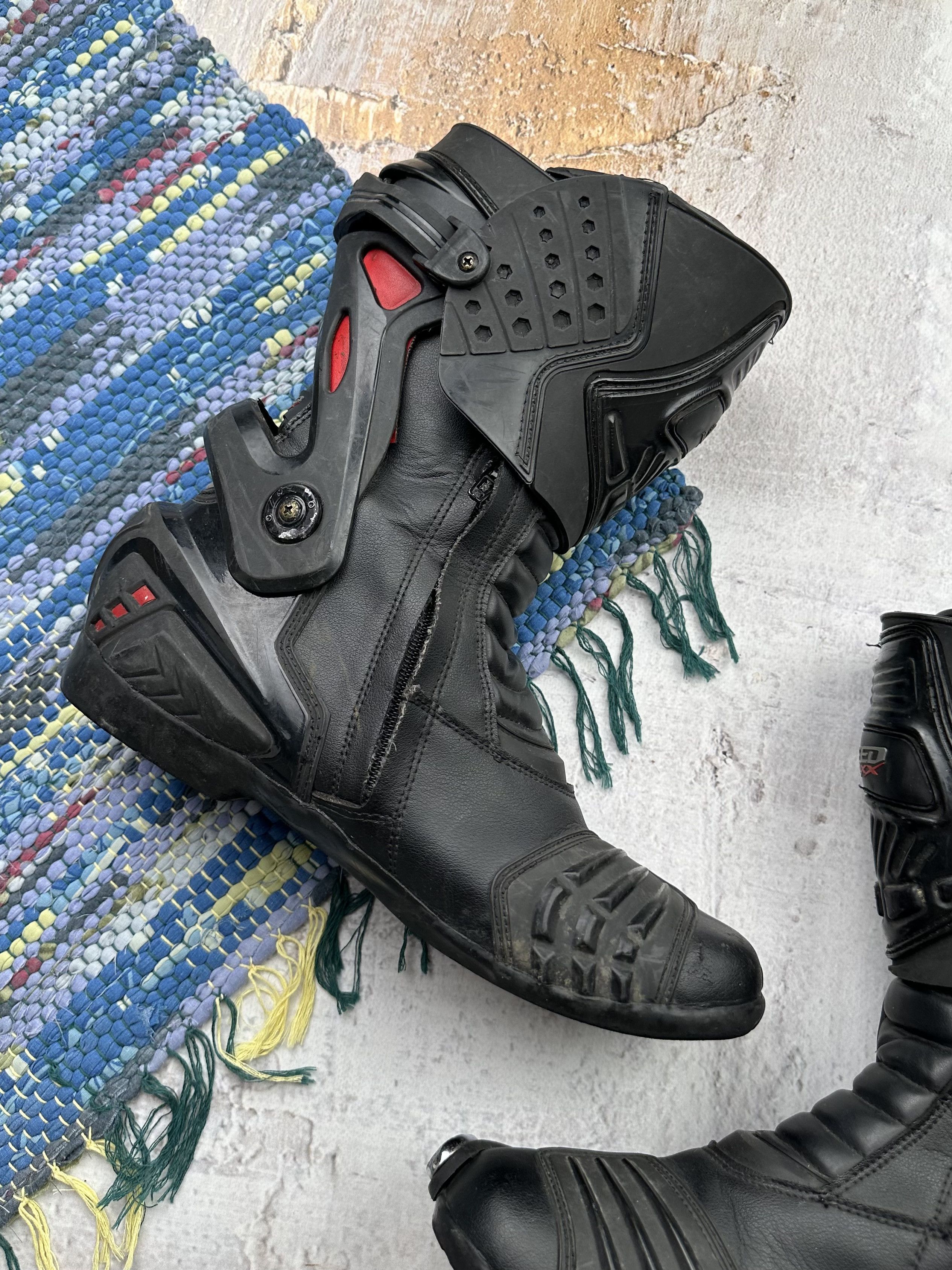 Japanese Brand Racing Moto Biker Hype Boots Size US 12 / EU 45 - 5 Thumbnail
