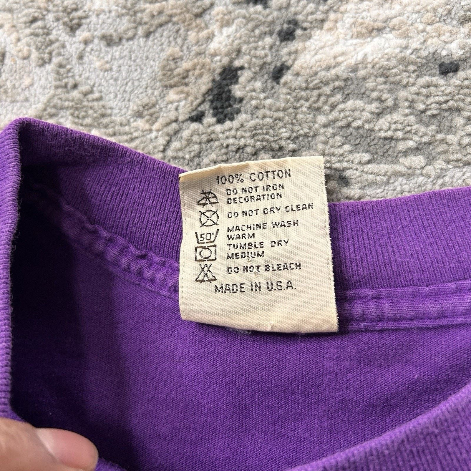 & Other Stories Vintage 90s I Love Country Music Purple Single Stitch XL Size US XL / EU 56 / 4 - 4 Thumbnail
