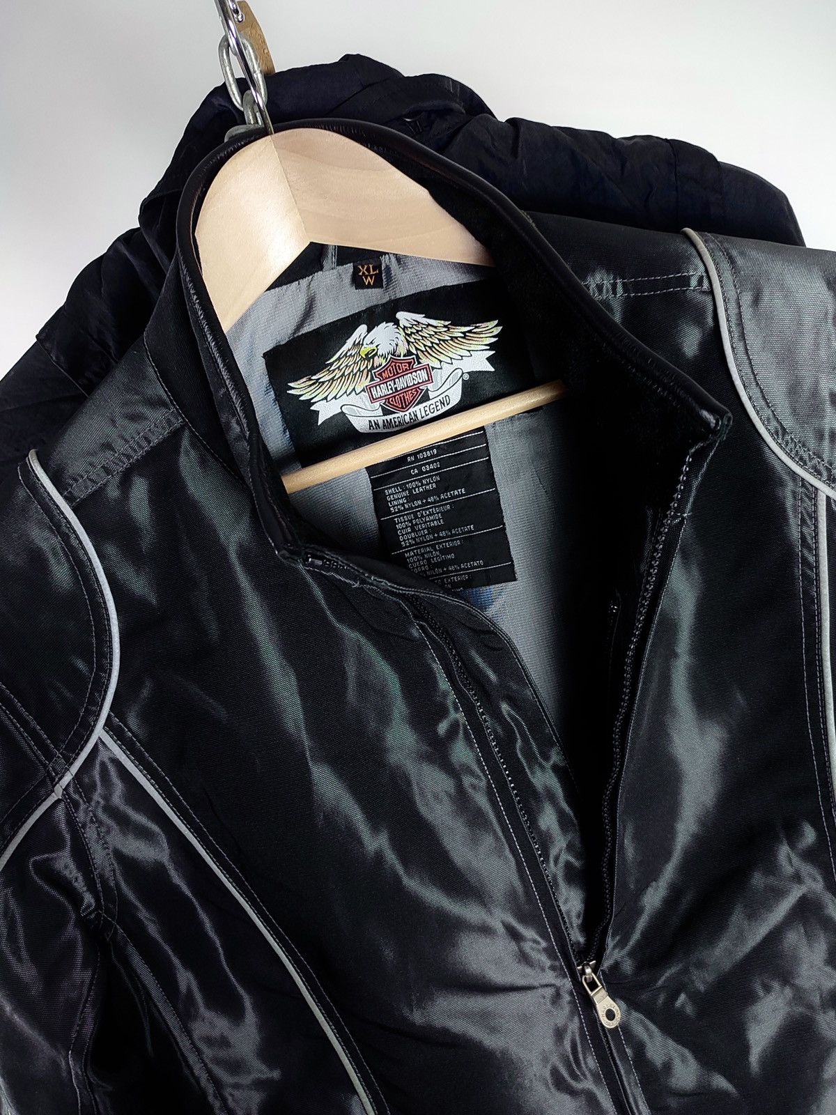 Harley Davidson Harley Davidson Reflective Nylon Biker Jacket Vintage 90s Size US L / EU 52-54 / 3 - 12 Thumbnail
