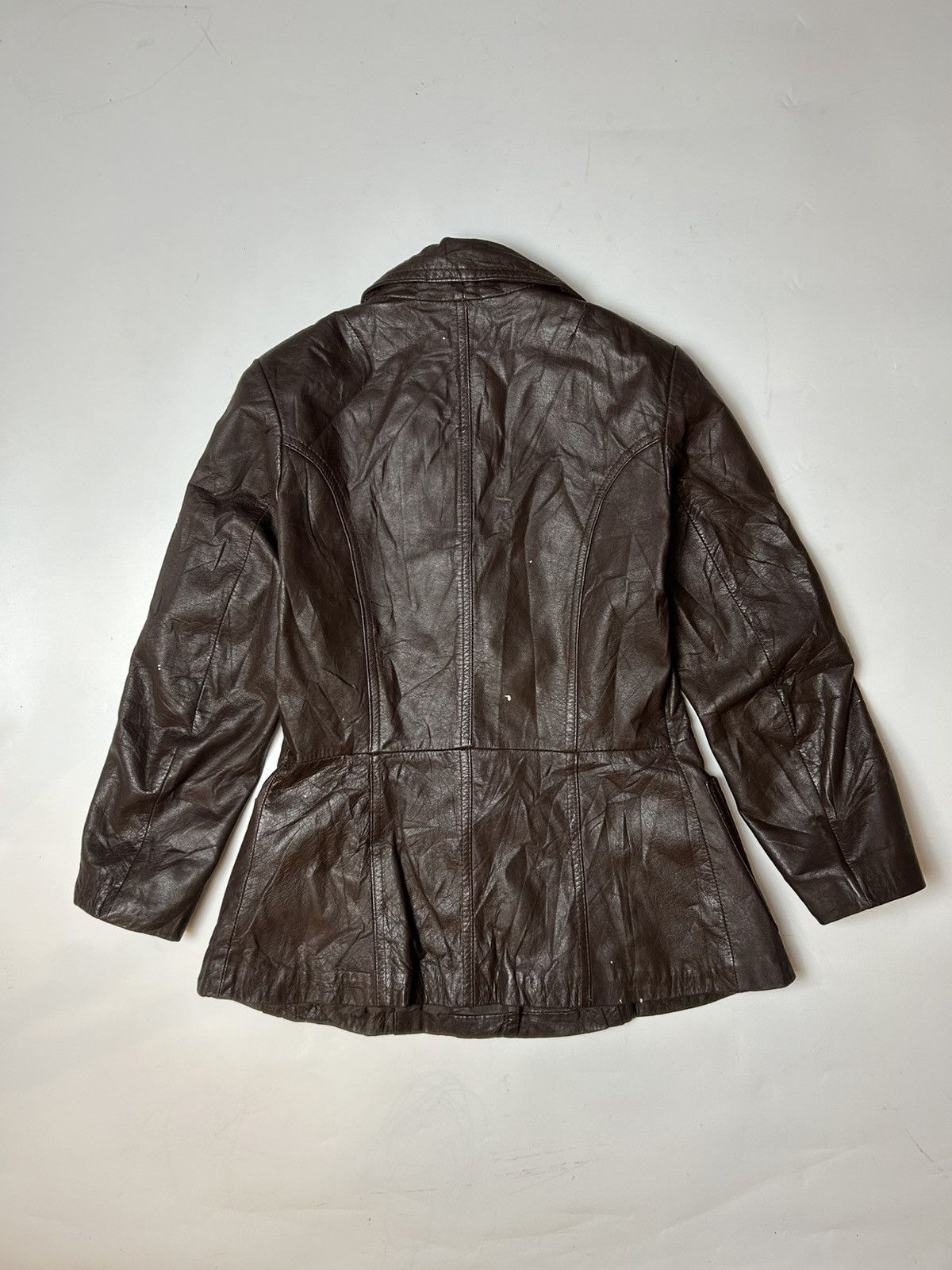 Japanese Brand MILLER LEATHER JACKET Size XS / US 0-2 / IT 36-38 - 5 Thumbnail
