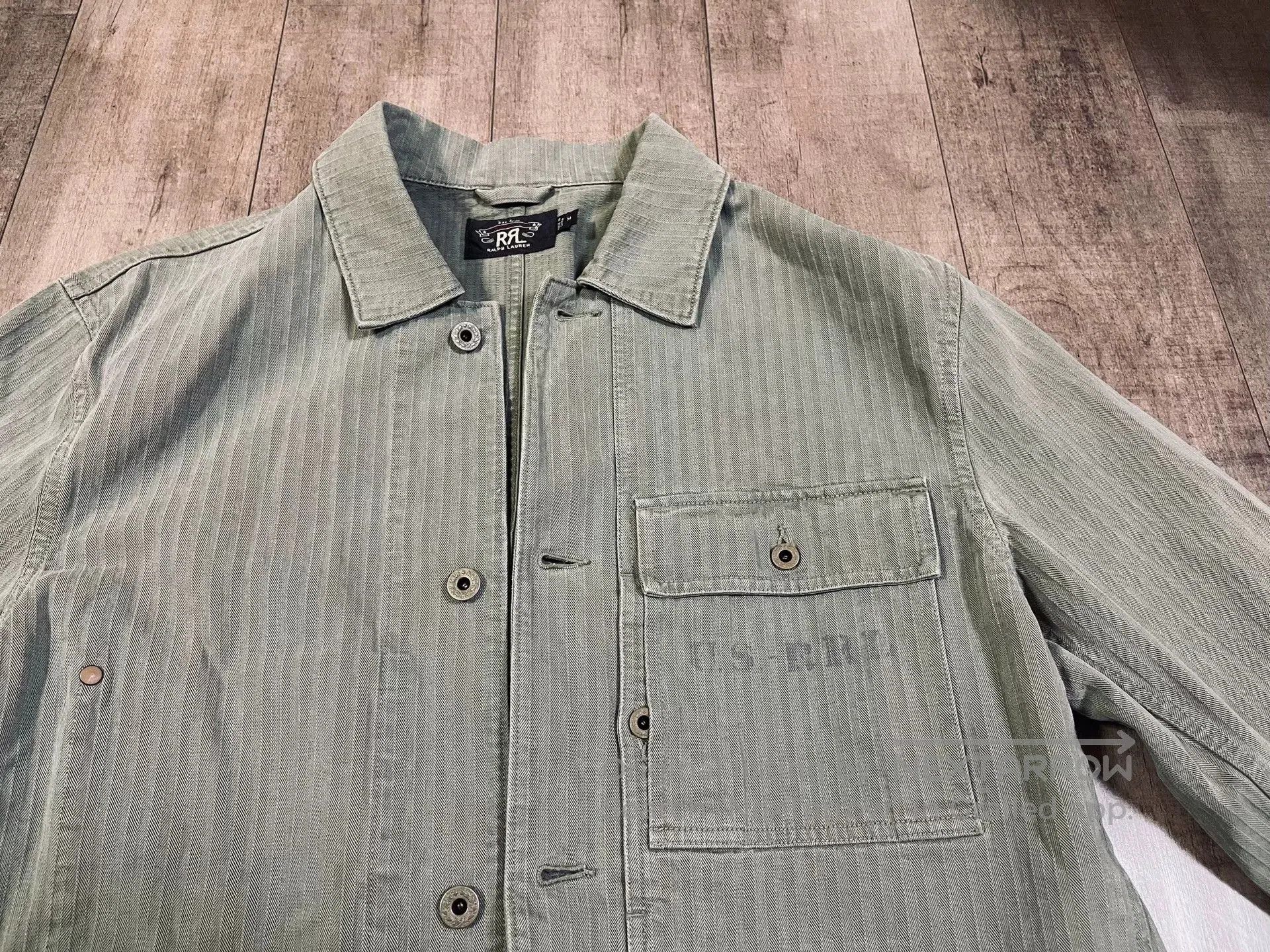 RRL Ralph Lauren RRL Military Green Herringbone Work Jacket. Size US XXL / EU 58 / 5 - 1 Thumbnail