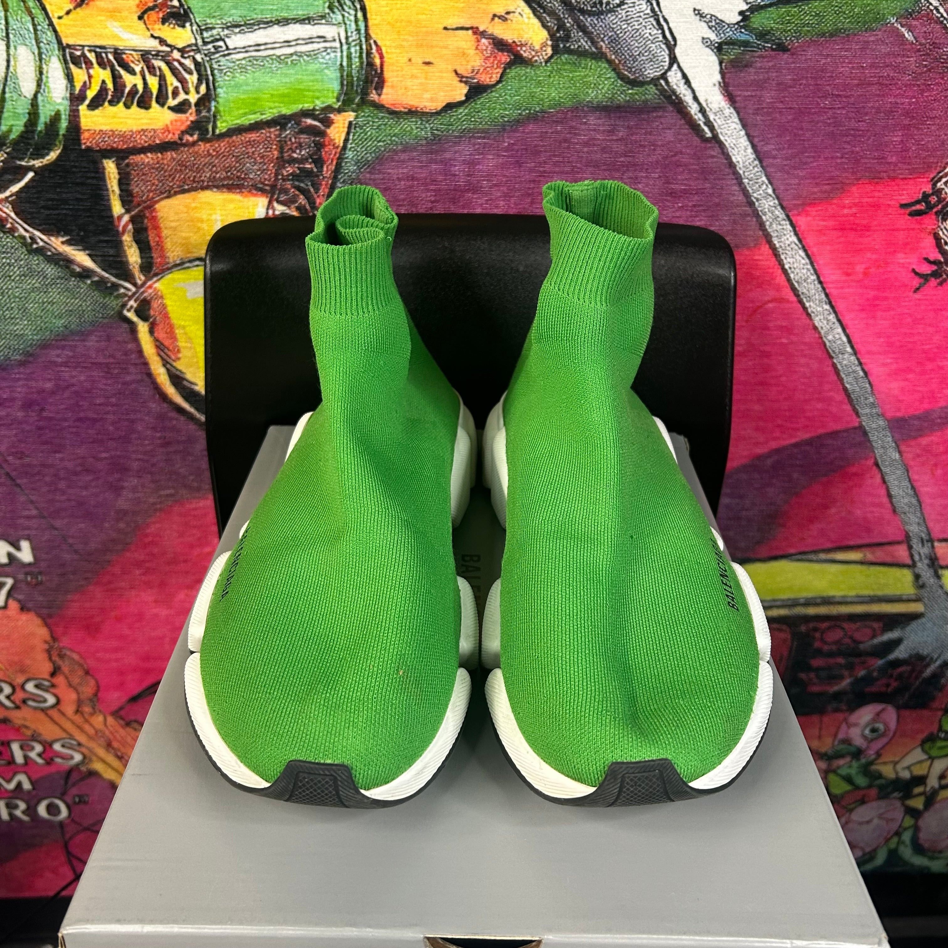 Balenciaga Balenciaga Speed Trainer Vert Fluo (Neon Green) Size 15 Size US 15 / EU 48 - 3 Thumbnail