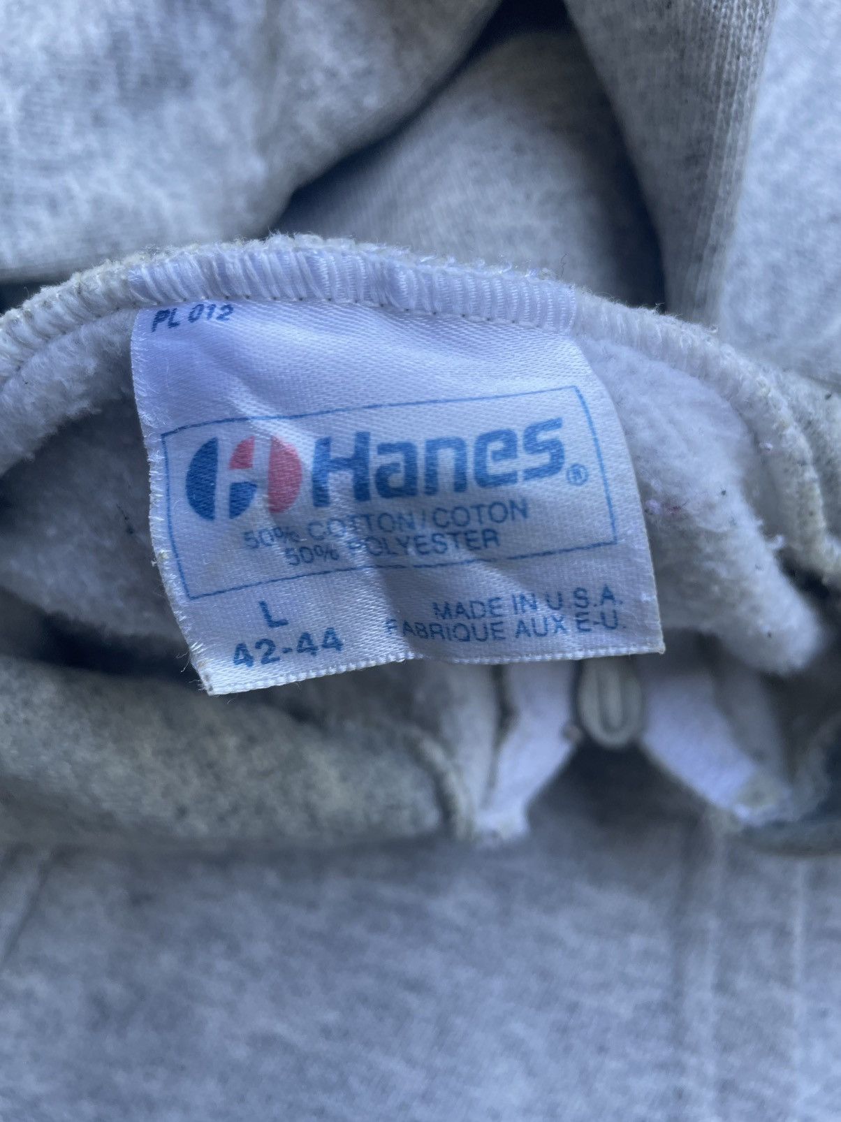 Hanes Vintage 80’s Hanes Zipper Hoodie Size US L / EU 52-54 / 3 - 12 Thumbnail