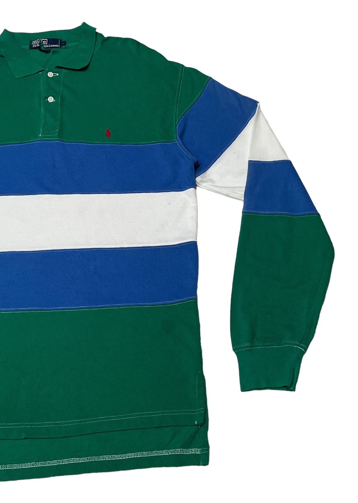 Polo Ralph Lauren Vintage Brand Polo Ralph Lauren Rugby Shirt 1990s Size US L / EU 52-54 / 3 - 3 Thumbnail