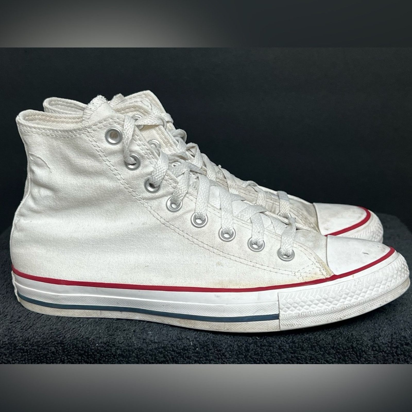 Converse Converse Unisex CT All Star Hi M7650 White Shoes M7.5 W9.5 Size US 9.5 / IT 39.5 - 4 Thumbnail