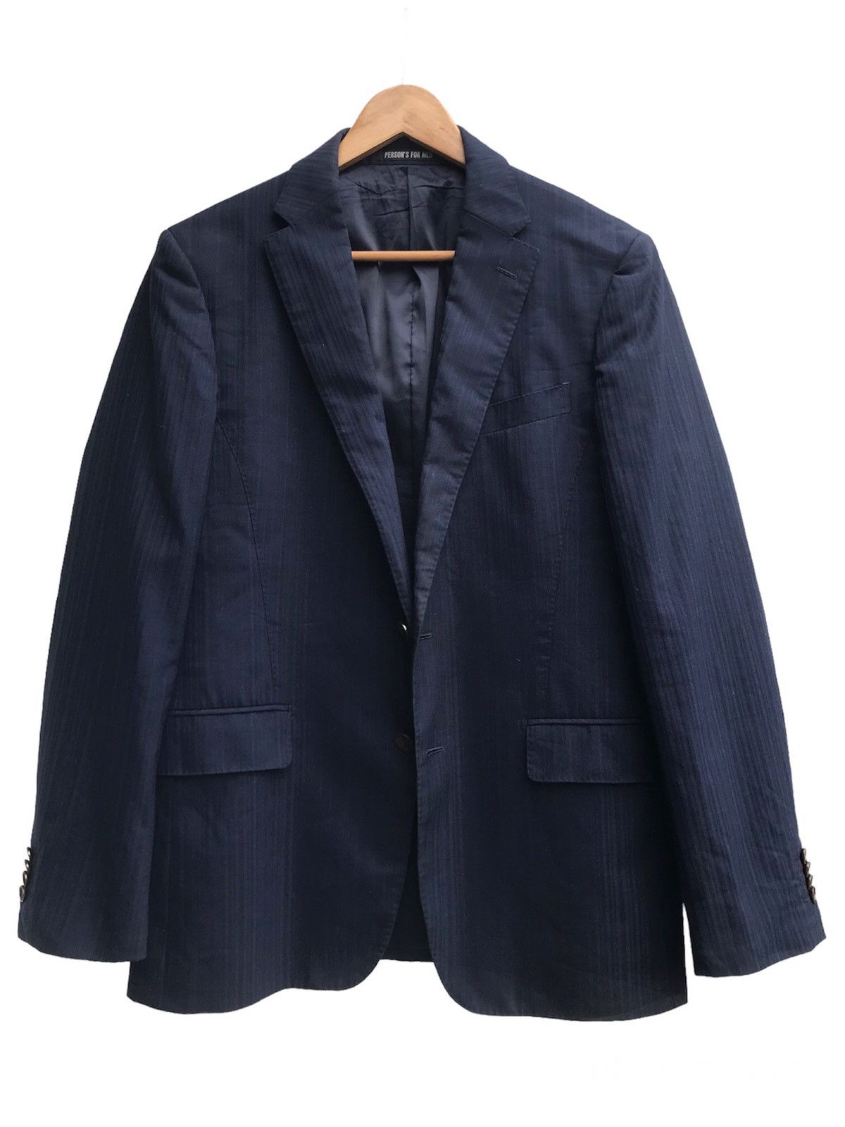 PERSON'S Person’s For Men Blue Stripes Blazer Size US M / EU 48-50 / 2 - 2 Thumbnail