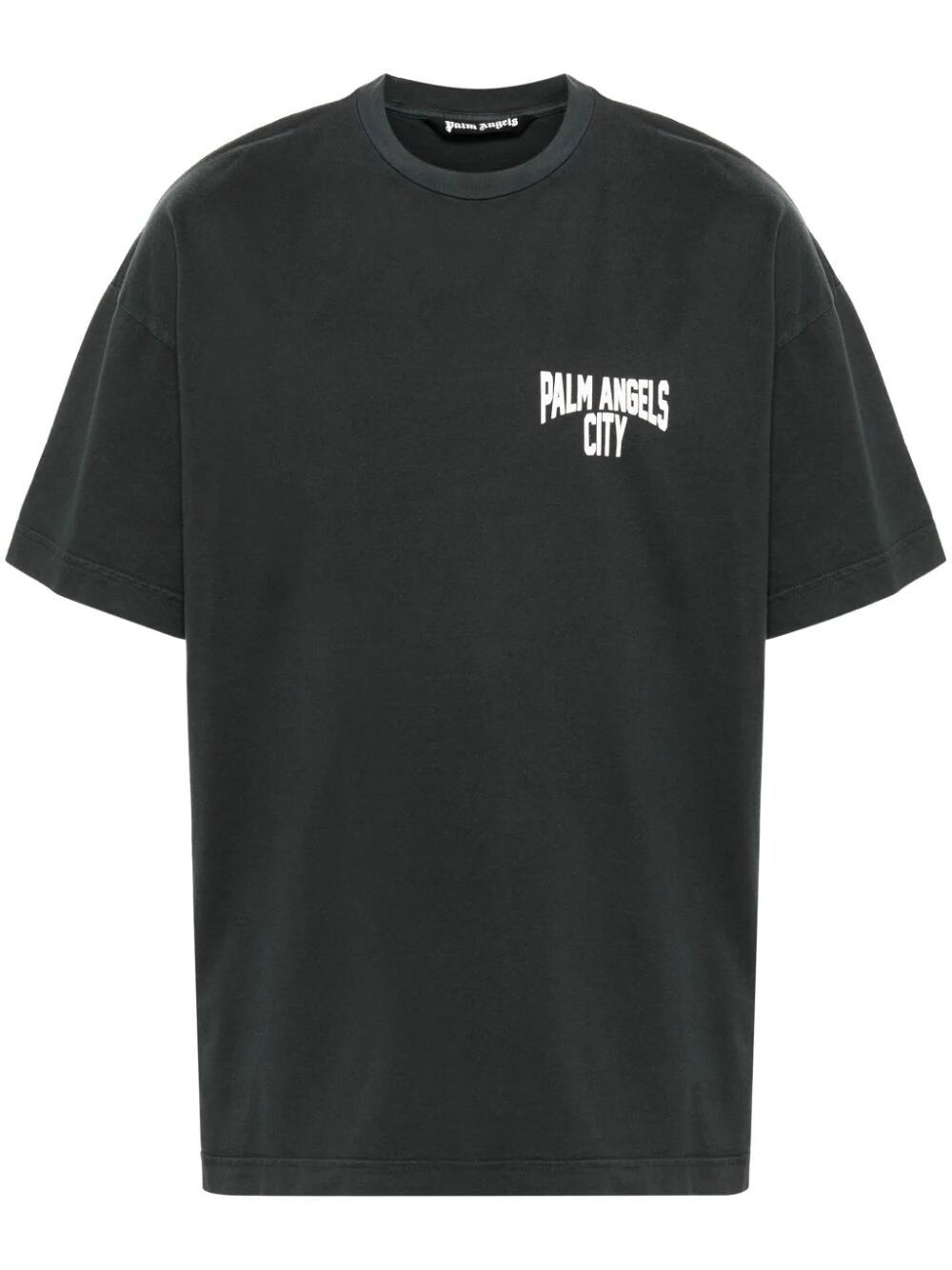 image of Palm Angels Delavé Pa City T-Shirt Size Xxl in Grey, Men's