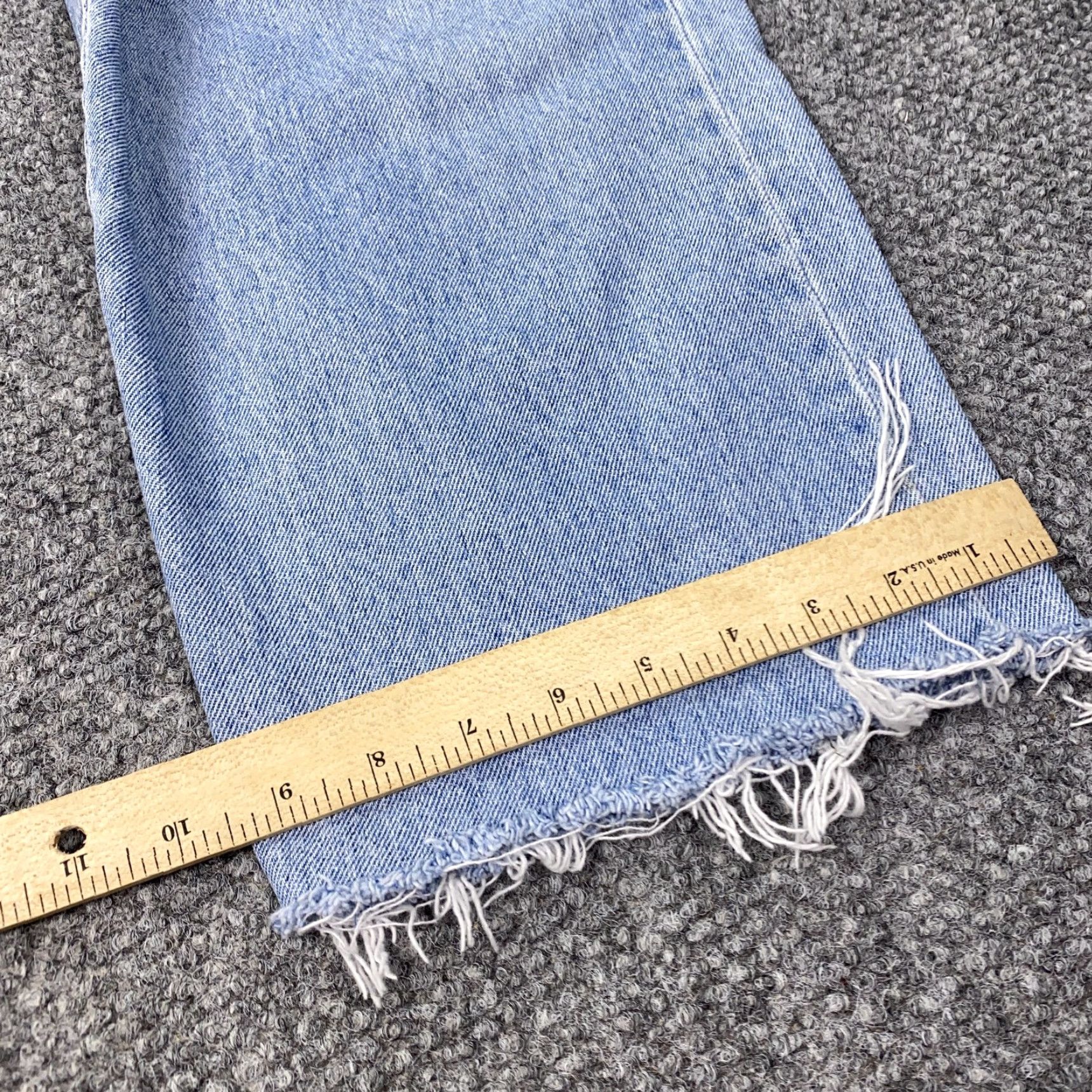 Hugo Boss VINTAGE HUGO BOSS Jeans Men 32x28 Denim Straight Leg Distressed Frayed Hem Made USA 90s Size US 32 / EU 48 - 7 Thumbnail