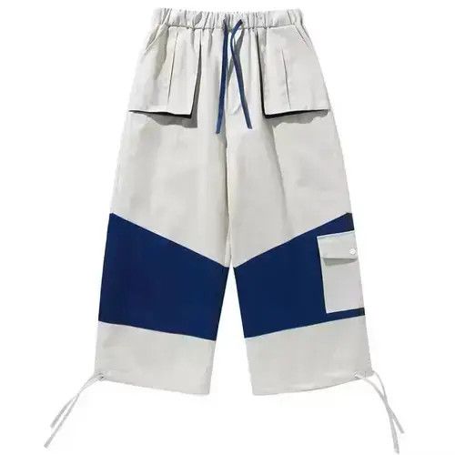 Other 2019A/W Simple Blue Japan White Patchwork Pants Size US 32 / EU 48 - 1 Thumbnail