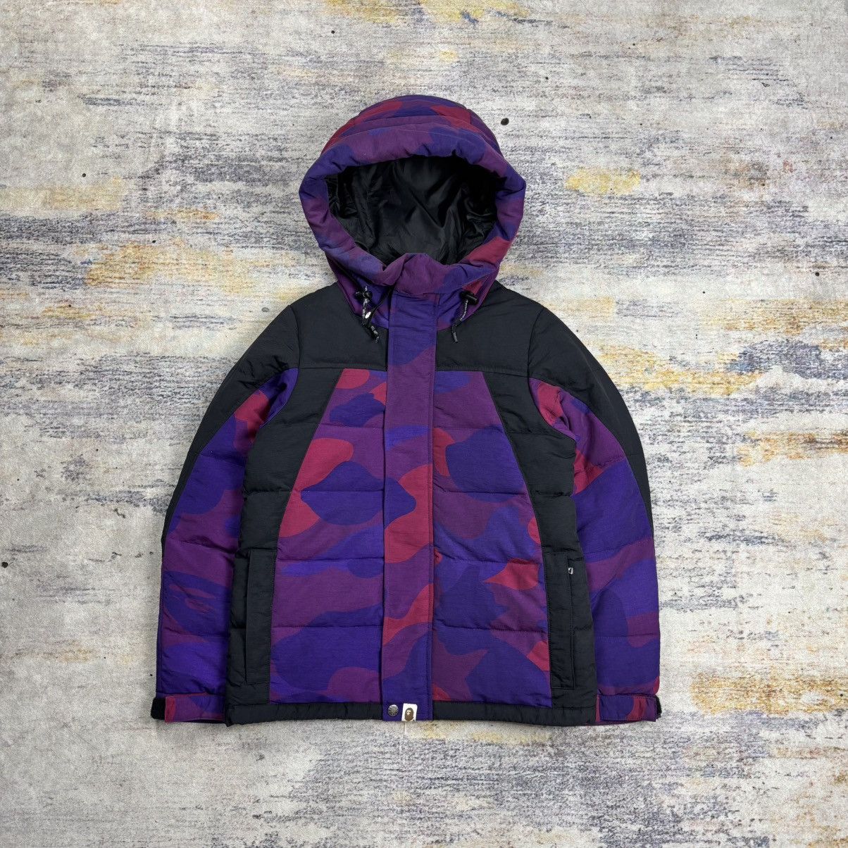 Bape Sample Bape camouflage puffer down jacket Size XS / US 0-2 / IT 36-38 - 1 Thumbnail