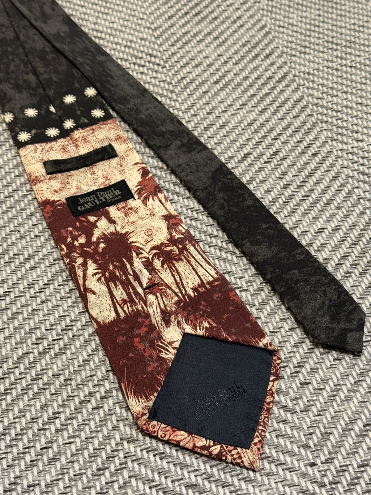 Jean Paul Gaultier Jean Paul Gaultier Homme Palm Tree Panel Tie Size ONE SIZE - 4 Thumbnail
