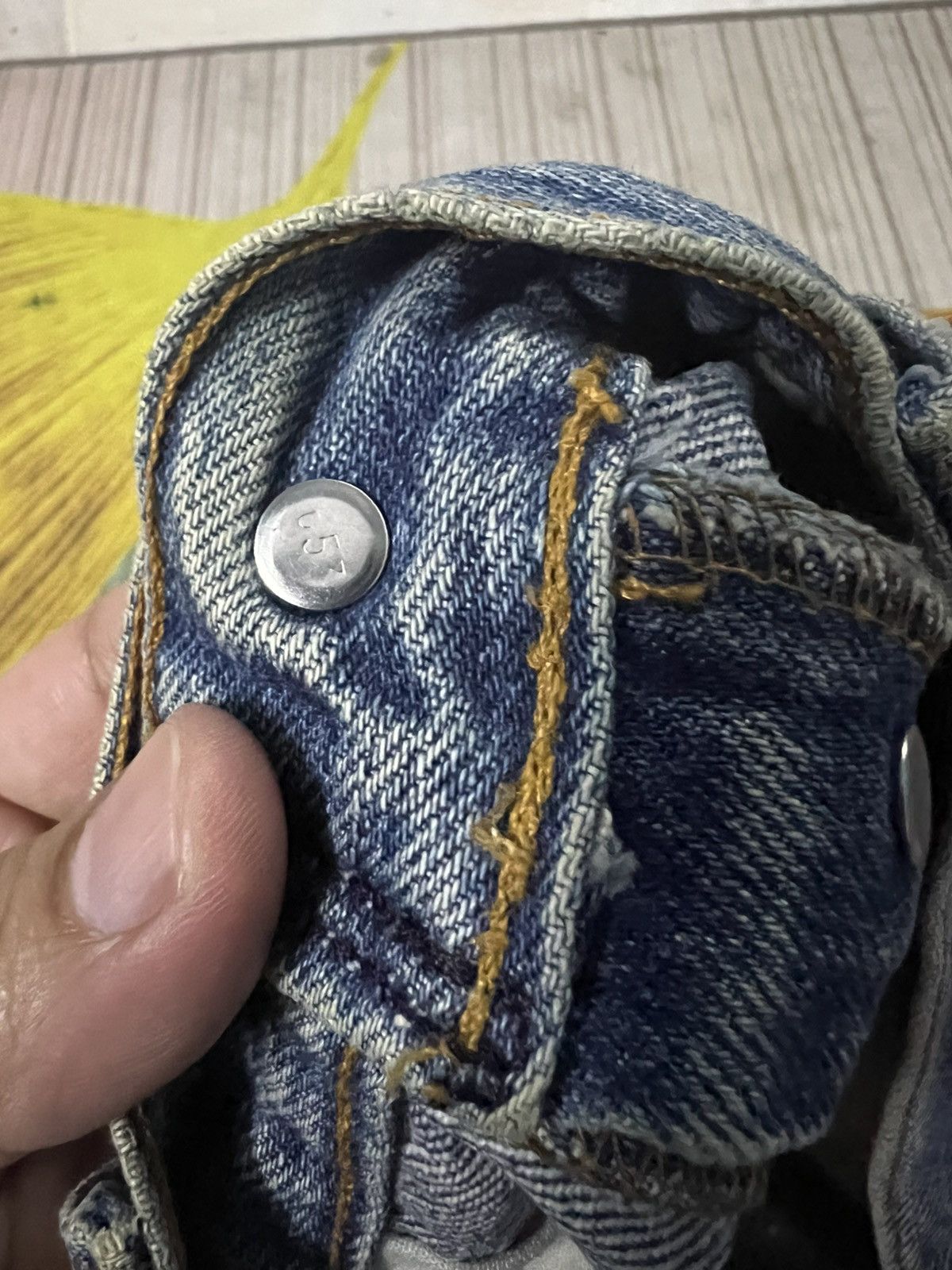 Levi's 💥Vintage 90’s Levis 501xx Distress Mud Wash Jean USA Size US 32 / EU 48 - 13 Thumbnail