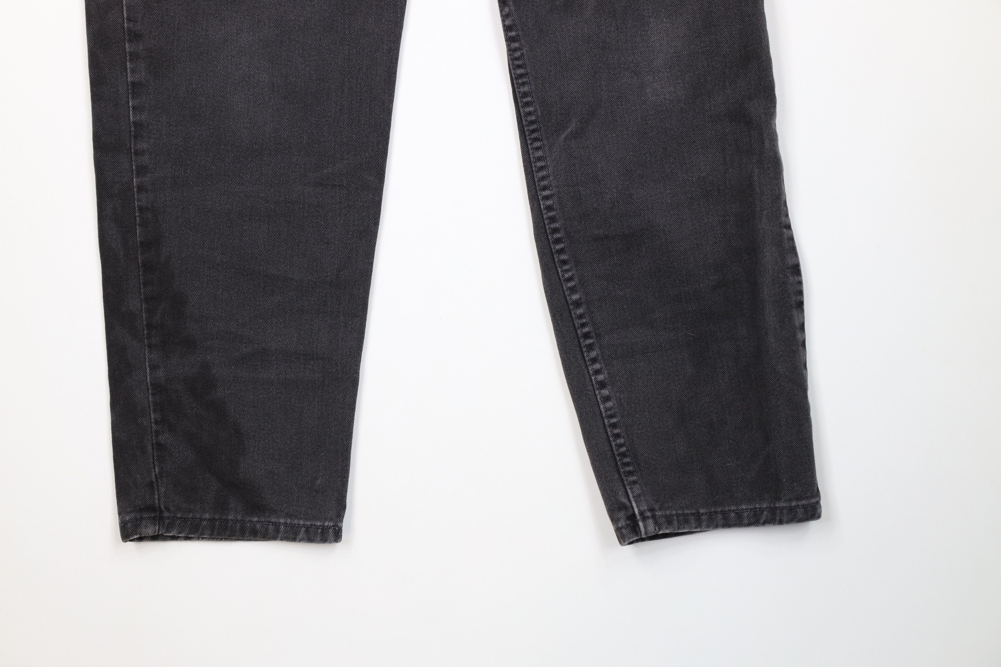 Levi's Vintage Y2K 2001 Levis 550 Tapered Leg Jeans Black USA Size 36" / US 14 / IT 50 - 4 Thumbnail