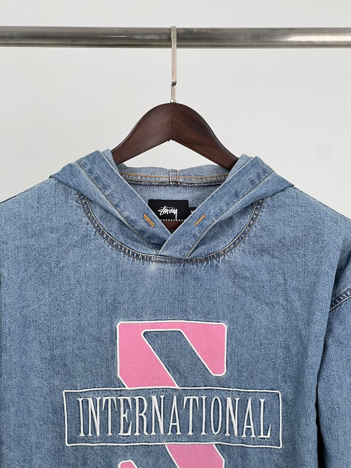 Stussy Vintage stussy denim hoodie M Size US M / EU 48-50 / 2 - 2 Thumbnail