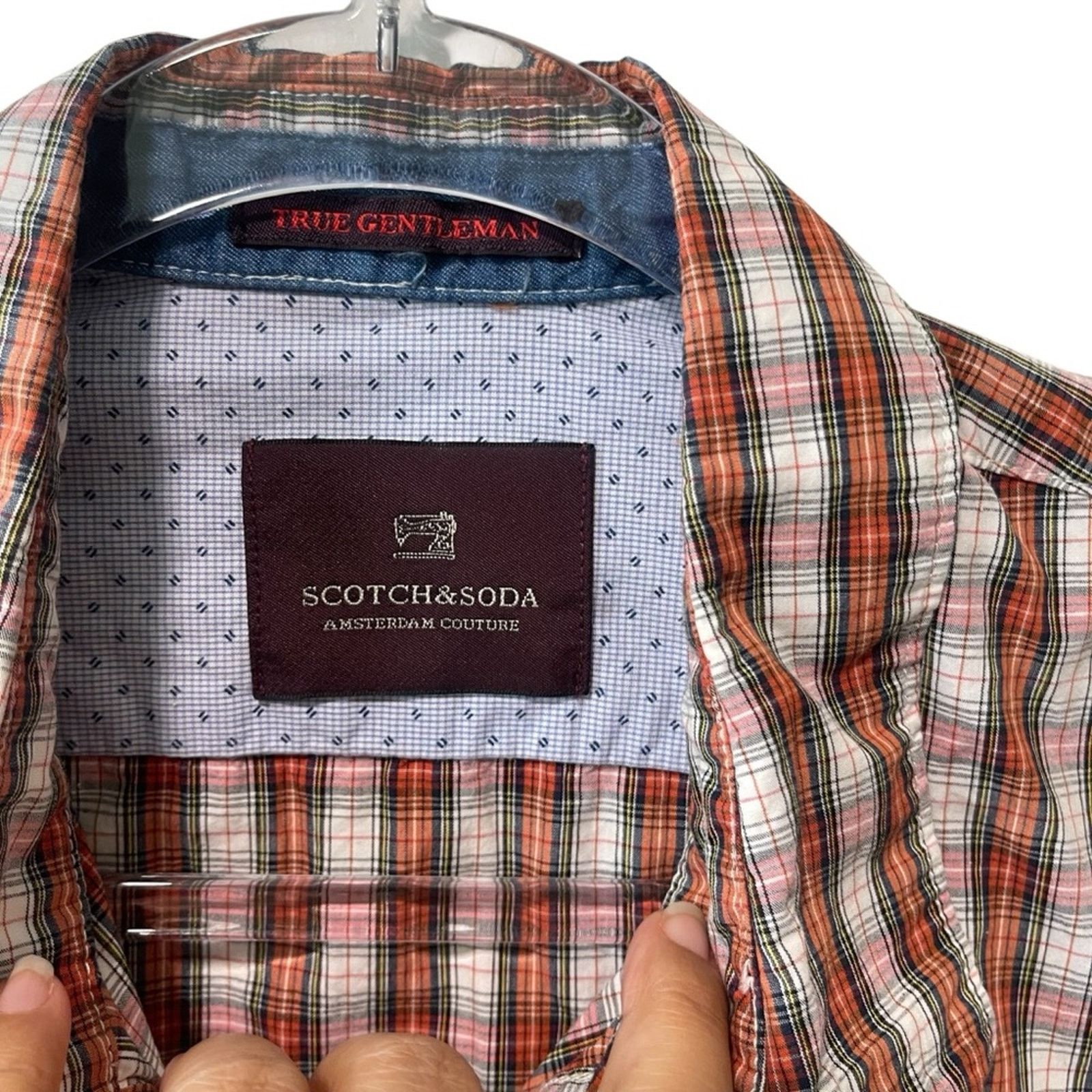 Scotch & Soda Scotch & Soda LS Collared Button Up Plaid Shirt Red Multi M Size US M / EU 48-50 / 2 - 3 Thumbnail