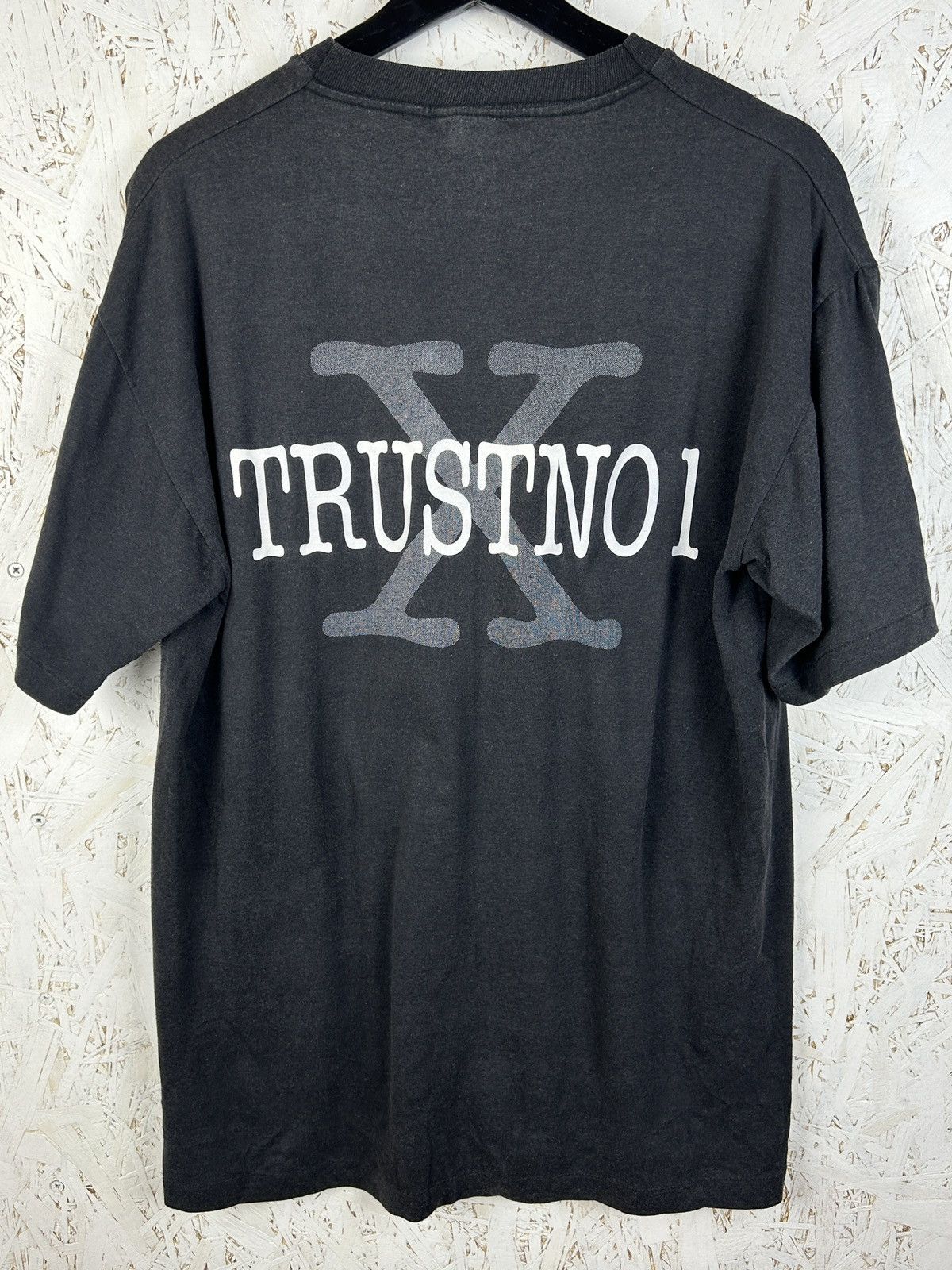 Vintage 90s X Files Trust No 1 Movie Single Stitch T-Shirt Black L Size US L / EU 52-54 / 3 - 4 Thumbnail