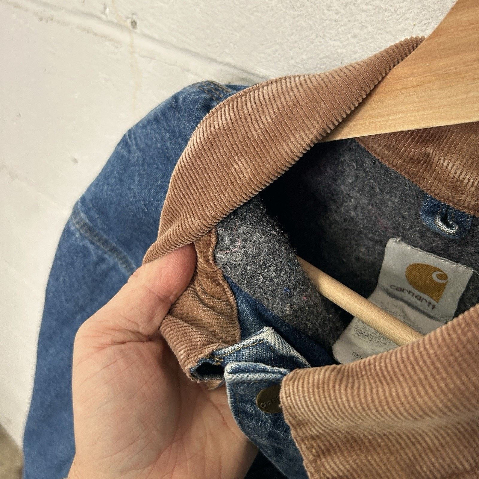 Carhartt Vintage Carhartt Blanket-Lined Denim Chore Coat “Darkstone” Size US XL / EU 56 / 4 - 10 Thumbnail