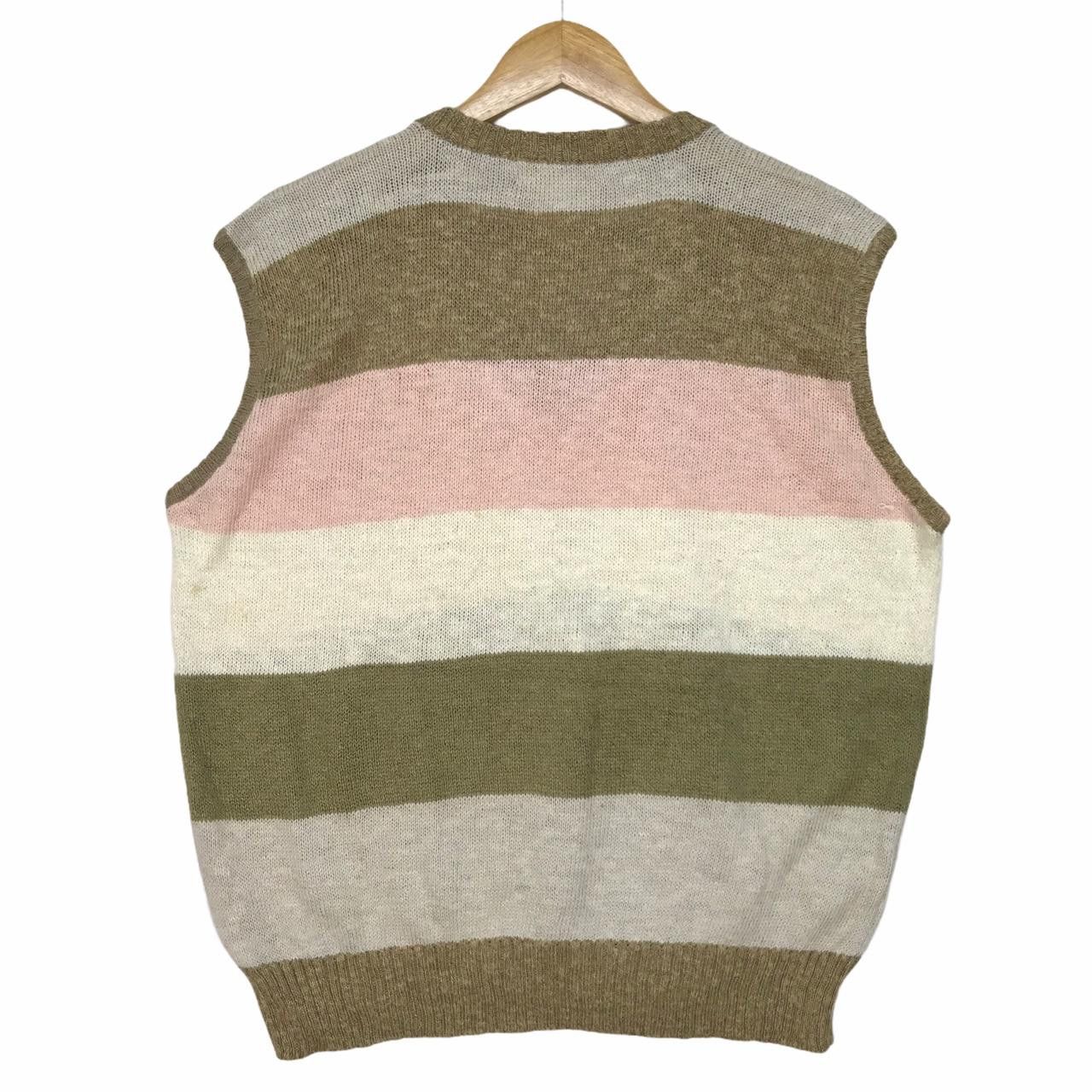 Salvatore Ferragamo Vintage SALVATORE FERRAGAMO FIRENZE Striped Sleeveless Size US M / EU 48-50 / 2 - 3 Thumbnail