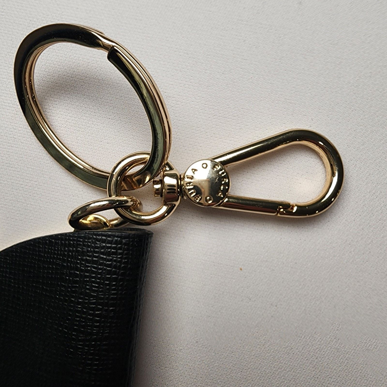 Furla FURLA Ribbon Bow Motif Key Ring Charm 42321 Black Textured Size ONE SIZE - 2 Thumbnail