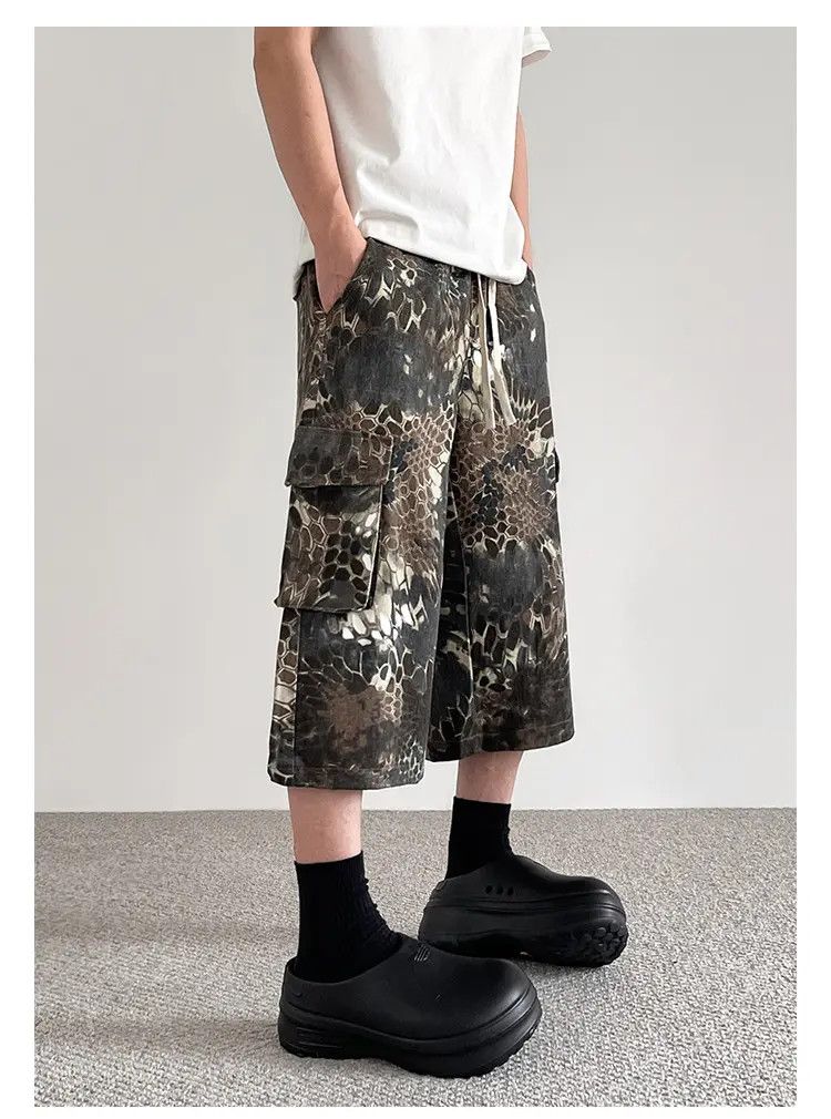 Japanese Brand × Jean Baggy Camo Shorts Size US 30 / EU 46 - 4 Thumbnail
