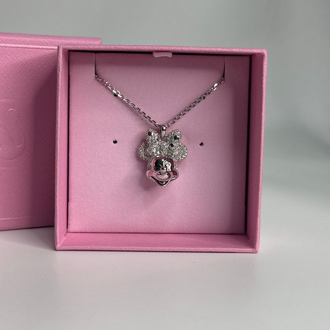 Swarovski Swarovski Disney Minnie Mouse Crystal Pendant Necklace Size ONE SIZE - 6 Thumbnail