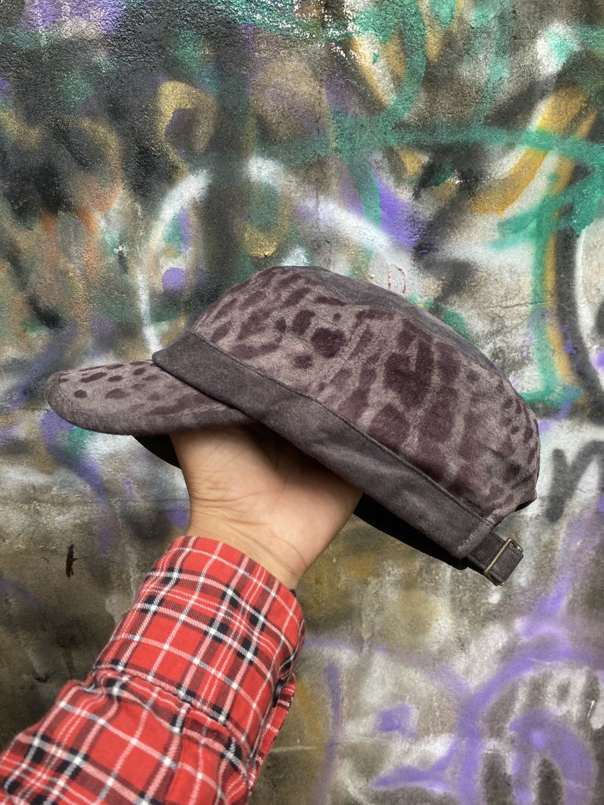 Japanese Brand 🖤 commando hats leopard motif kmrii lgb style Size ONE SIZE - 3 Thumbnail