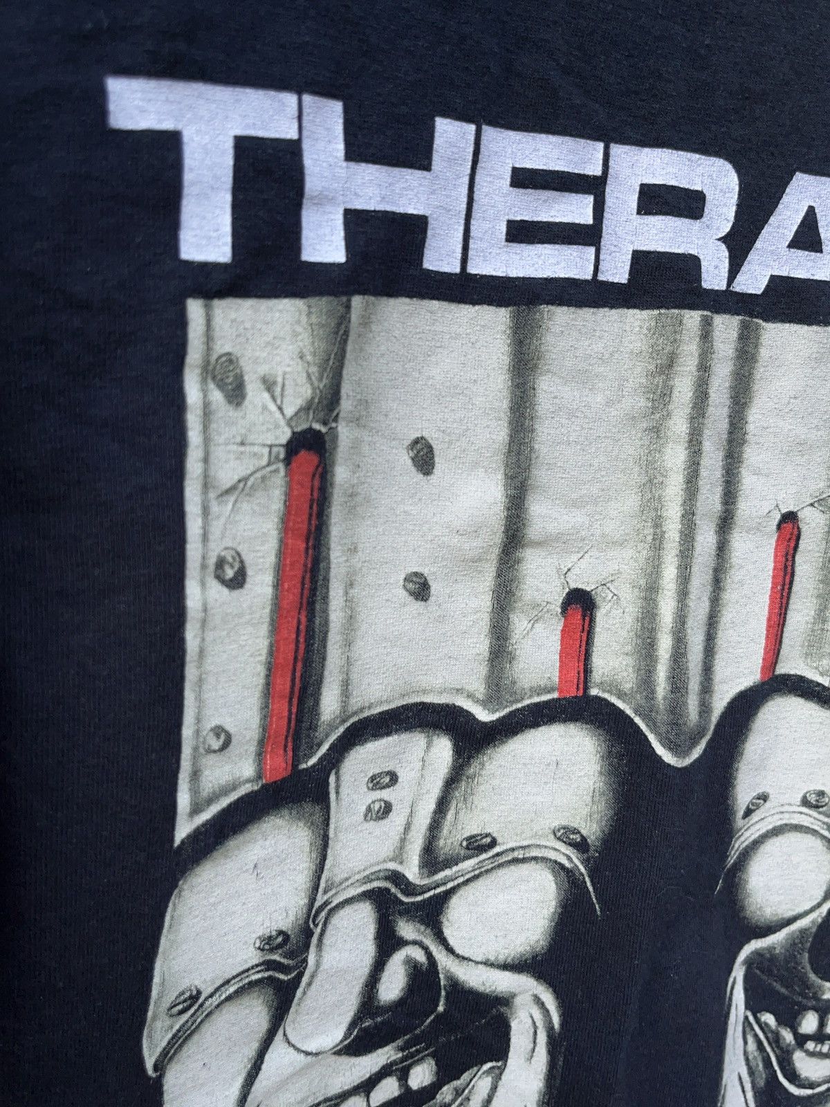 Band Tees × Vintage Vintage 00s Therapy? Please Death T-shirt Size US XL / EU 56 / 4 - 4 Thumbnail
