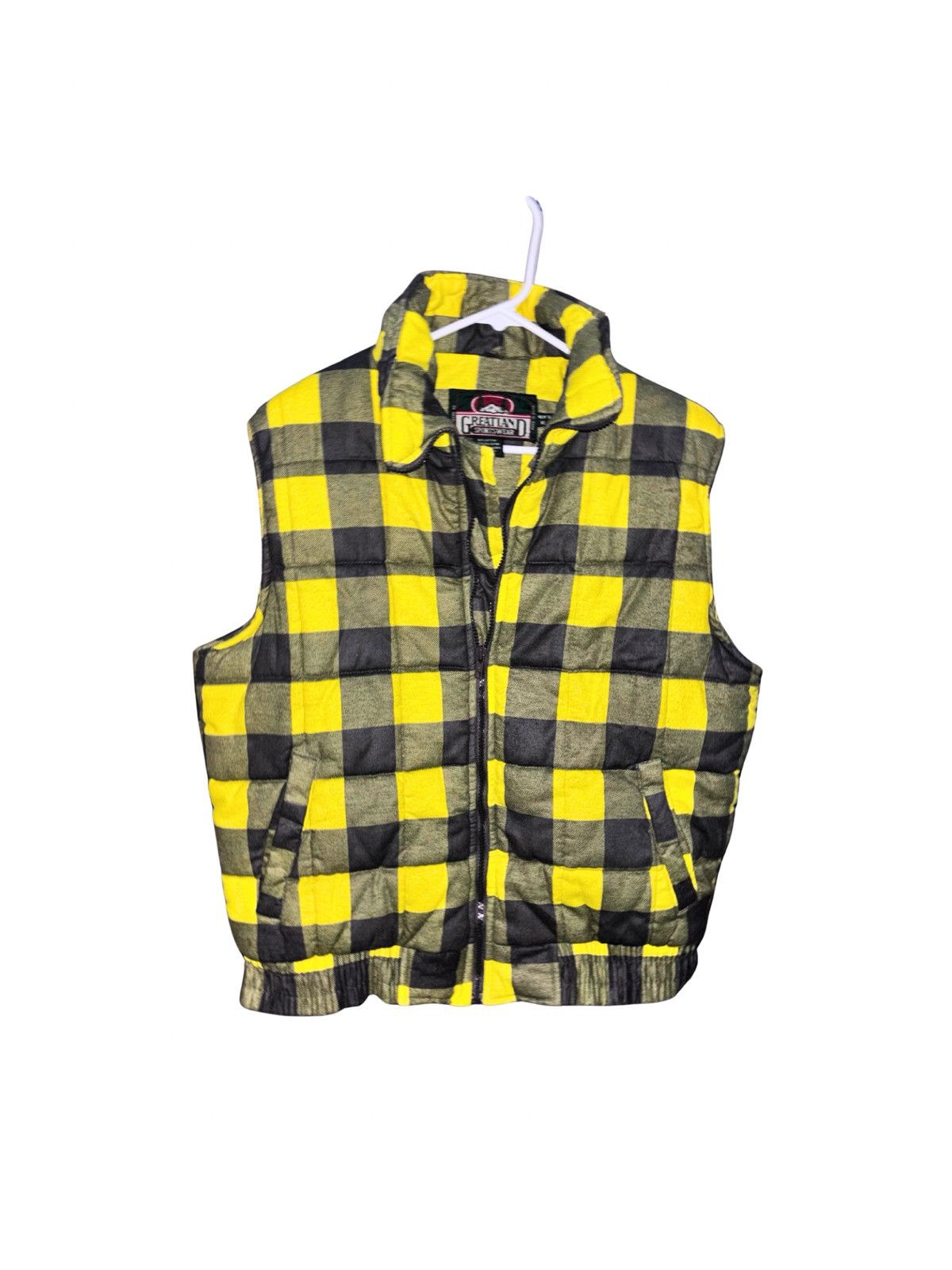Greatland Apparel Men’s Vintage Yellow Plaid Puffy Flannel Vest Size US L / EU 52-54 / 3 - 1 Thumbnail