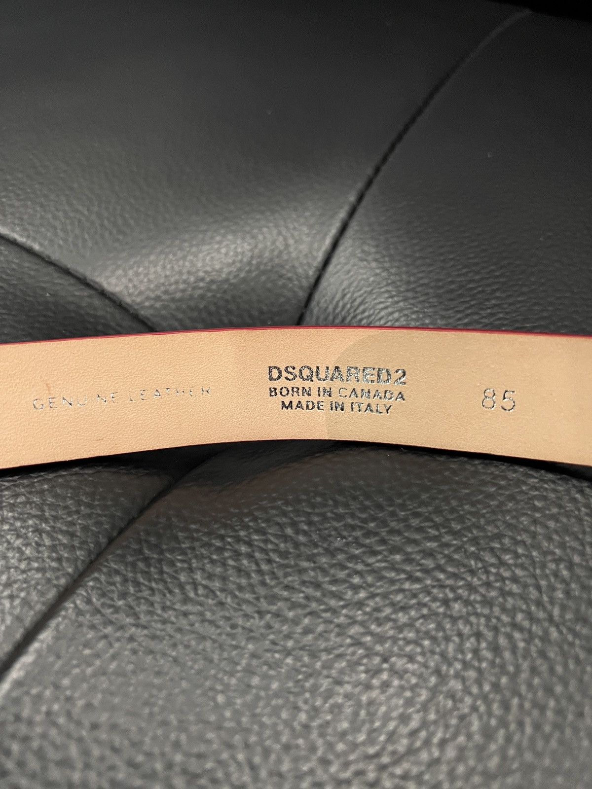 Dsquared2 Dsquared2 "Canadian Maple Leaf" Glossy Belt Size ONE SIZE - 6 Thumbnail