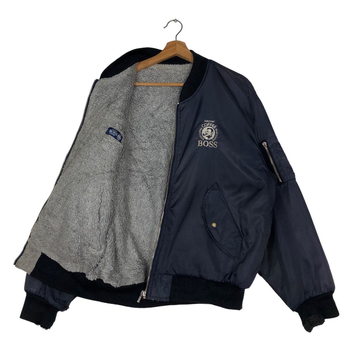 Japanese Brand 🔥90’s Vintage Bomber Jacket Suntory Coffee Boss Big Logo Size US M / EU 48-50 / 2 - 9 Thumbnail