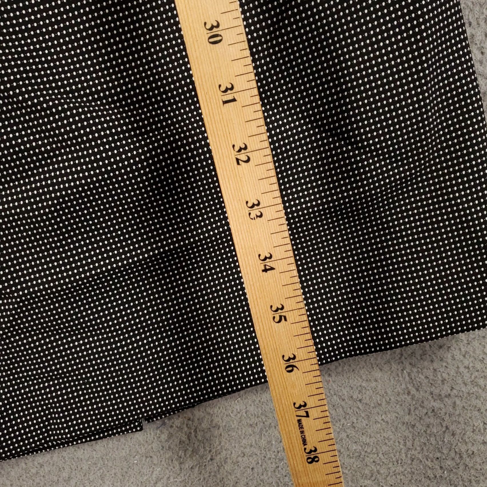 Vintage New Dress Womens Sze 4 Black Micro Polka Dot Belted Lined V Neck NWT Size S / US 4 / IT 40 - 4 Thumbnail