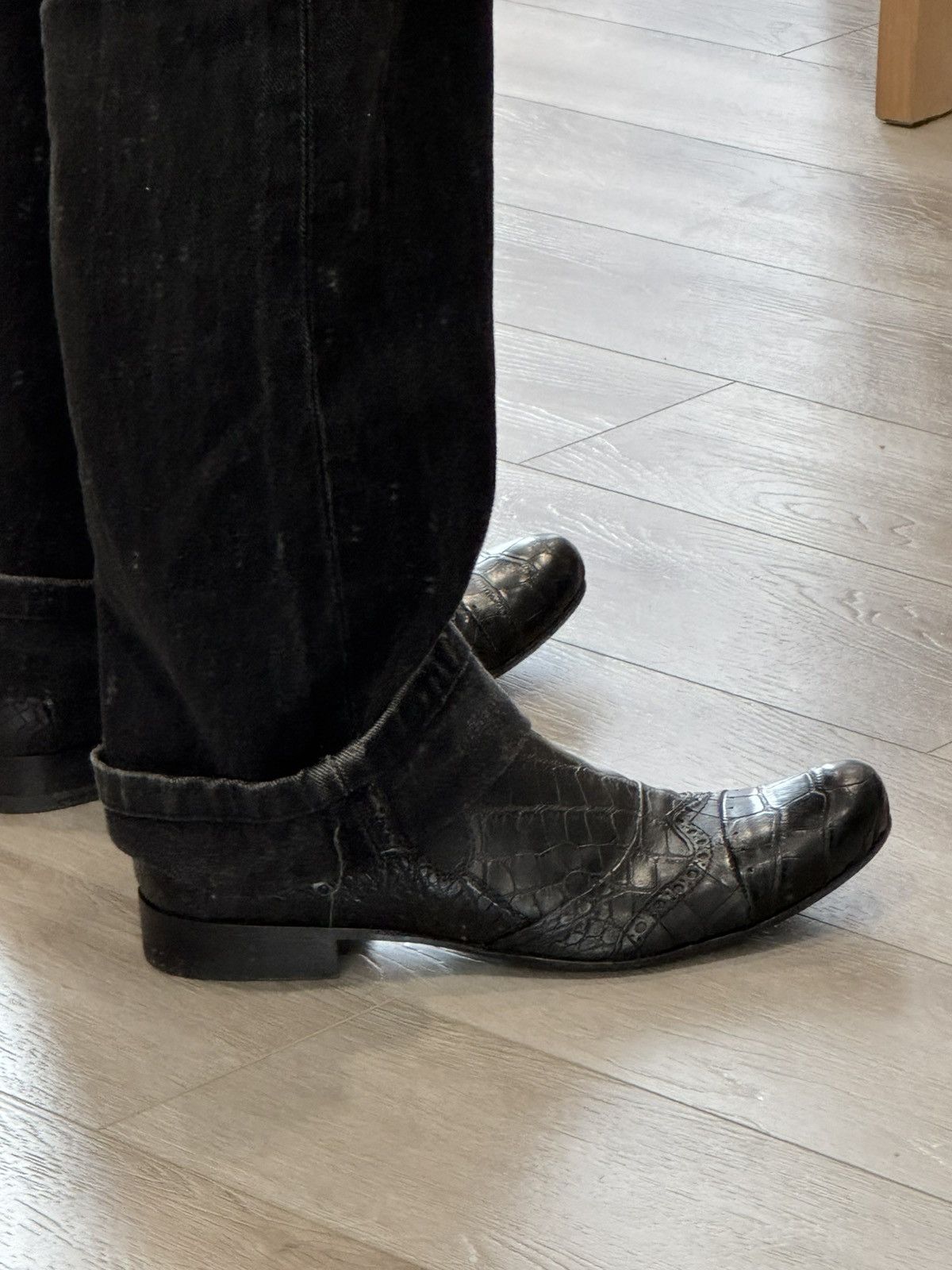 Marsell Marsell Formal Slip-Ons Black Crocodile Size US 8 / EU 41 - 11 Thumbnail