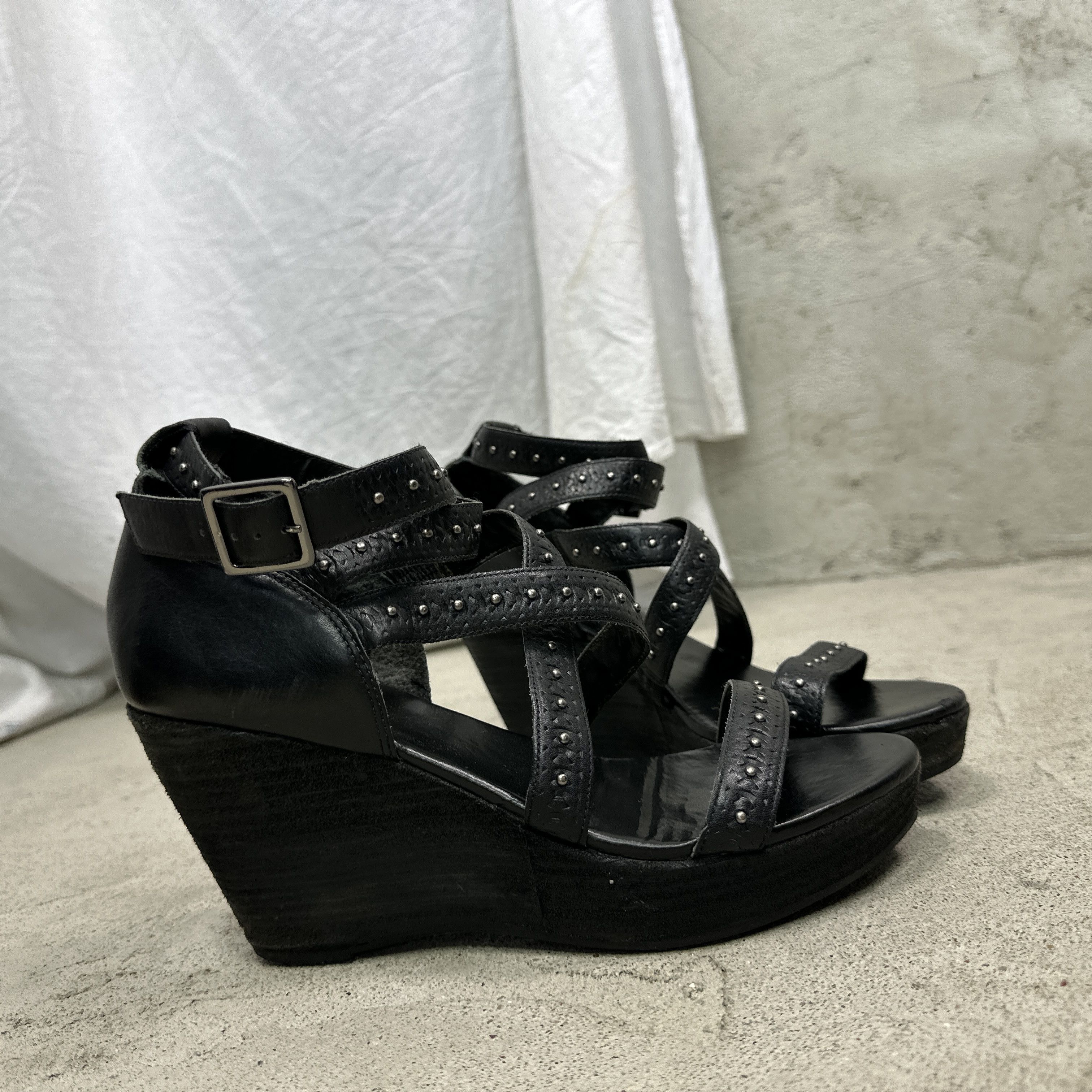 Vintage Vintage Wrapped Studded Faith by El Dantes Platforms Y2K Size US 8 / IT 38 - 9 Thumbnail