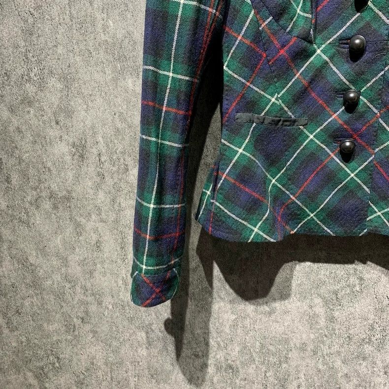 Louis Vuitton Louis Vuitton Rare Teal Plaid Fully Lined Jacket 2501-Nexta Size XS / US 0-2 / IT 36-38 - 7 Thumbnail