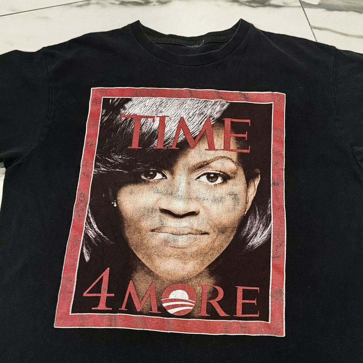 Vintage VINTAGE MICHELLE OBAMA TEE! Size US L / EU 52-54 / 3 - 3 Thumbnail