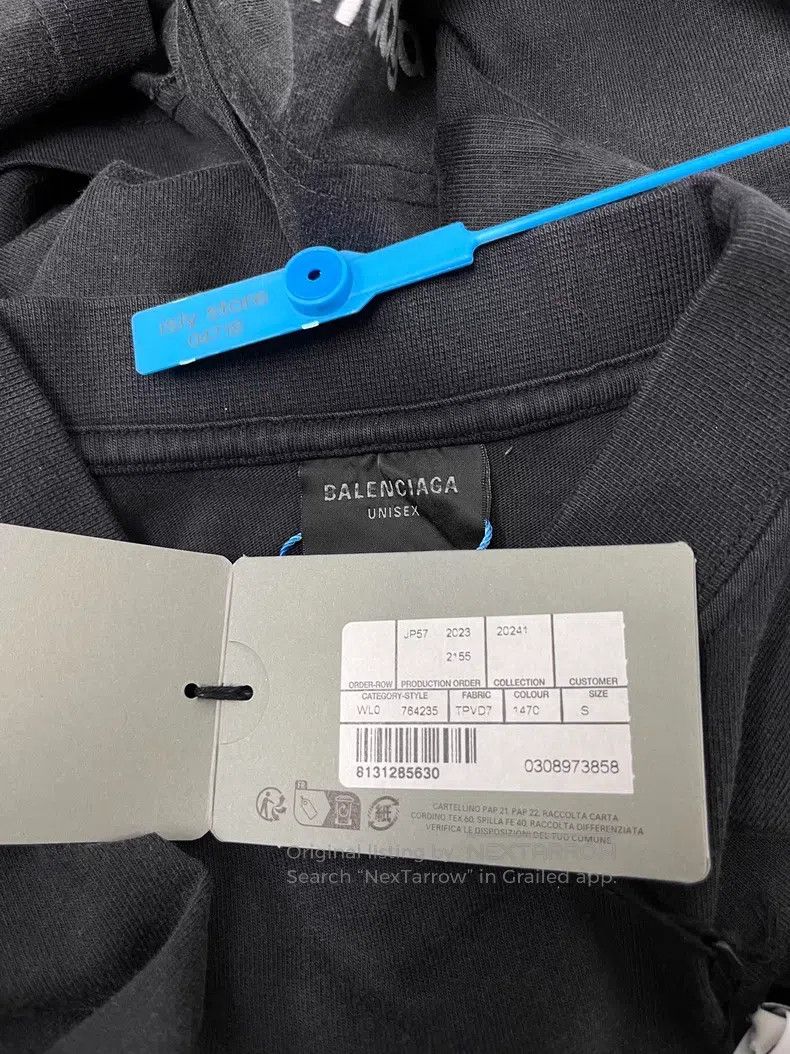 Balenciaga Balenciaga Logo Printed Crew Neck Short Sleeve T-Shirt Size US S / EU 44-46 / 1 - 5 Thumbnail