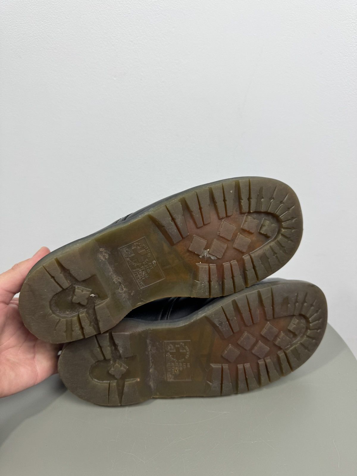 Dr. Martens Vintage Dr Martens 2225 Steel Toe Work Shoes 38 Heavily Worn Size US 7 / IT 37 - 16 Thumbnail