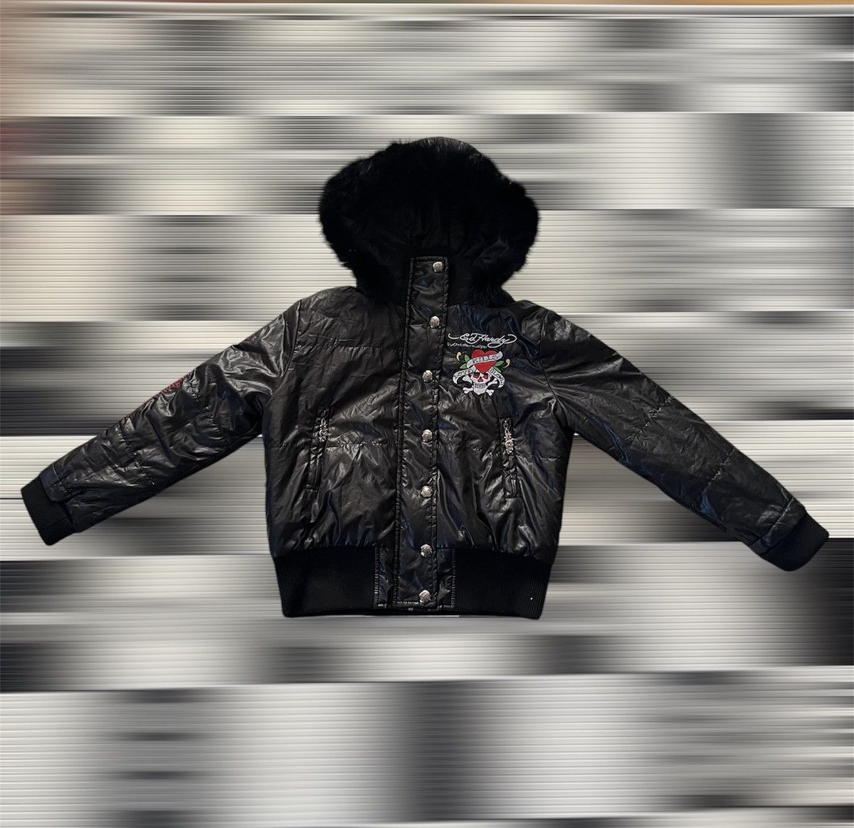 Ed Hardy Ed Hardy by Christian Audigier Leather Jacet Size US S / EU 44-46 / 1 - 2 Thumbnail