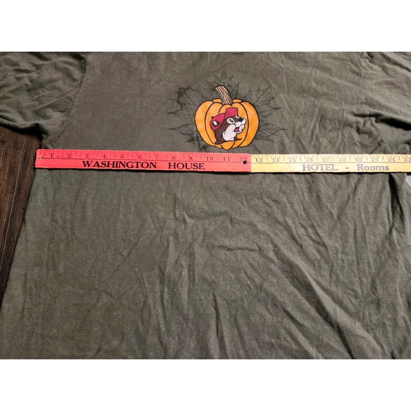 Doublet BUC-EES Thanksgiving Pumpkin T-Shirt XL Green Double-Sided Unisex Adults USA Size US XL / EU 56 / 4 - 4 Thumbnail