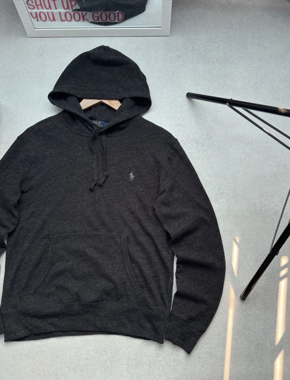 Polo Ralph Lauren Polo Ralph Lauren Dark Gray Classic Hoodie Men Size S Size US S / EU 44-46 / 1 - 2 Thumbnail