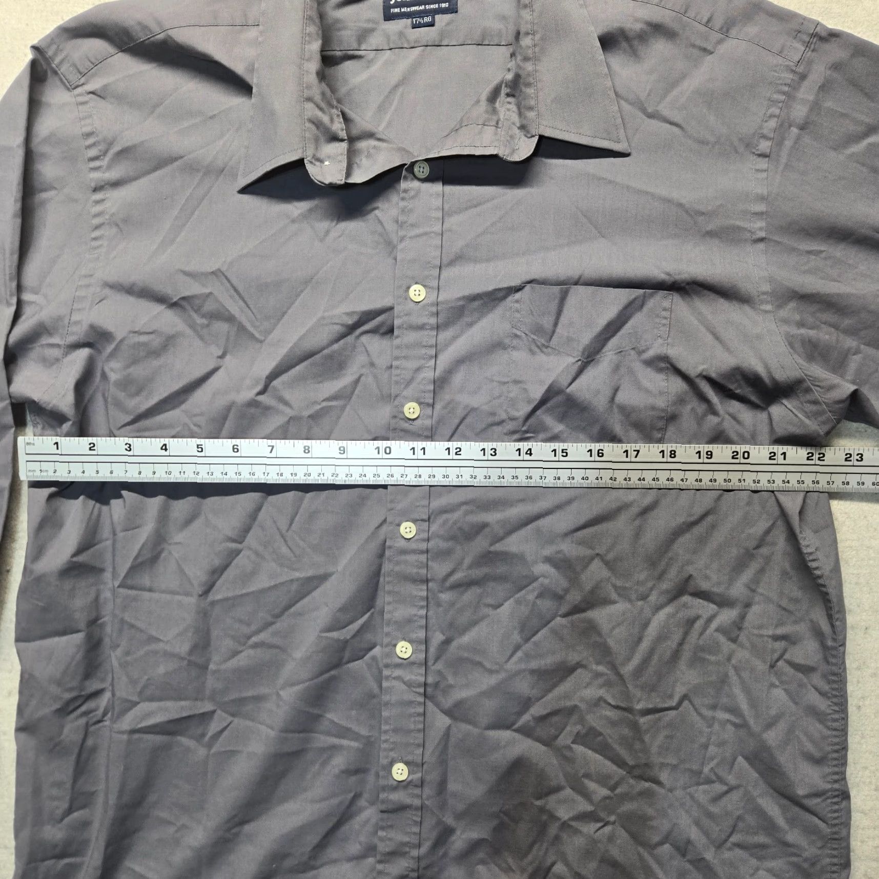 Blair John Blair Shirt Mens XL Gray Button-Up Long Sleeve Regular Size XL Size US XL / EU 56 / 4 - 4 Thumbnail